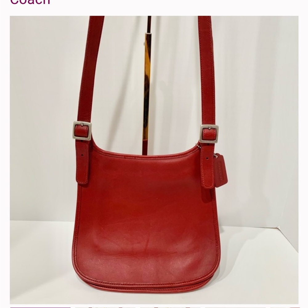 Vintage Coach Red Shoulder Bag